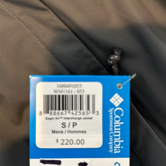 NWT Men’s Columbia Eagle Air Interchange Jacket - S - Picture 8 of 9
